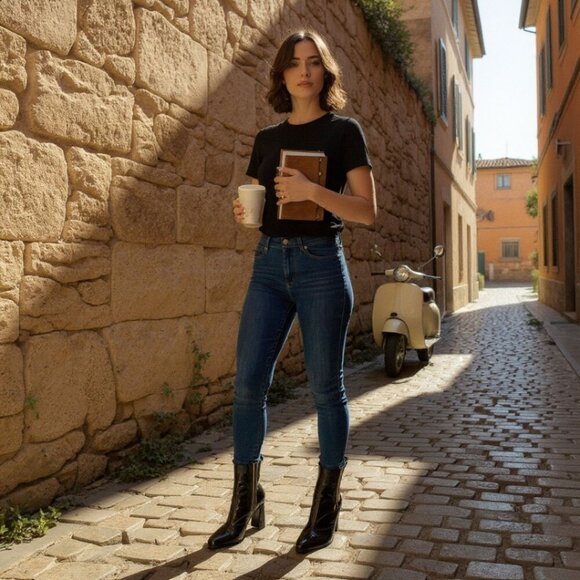 Miu Miu Patent Leather Black Chelsea Boots Botties NEW Size 11 Euro 41 - Picture 8 of 11